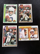 Jim Zorn And Steve Largent Lot (4 Cards) - Seattle Seahawks Legends!! 