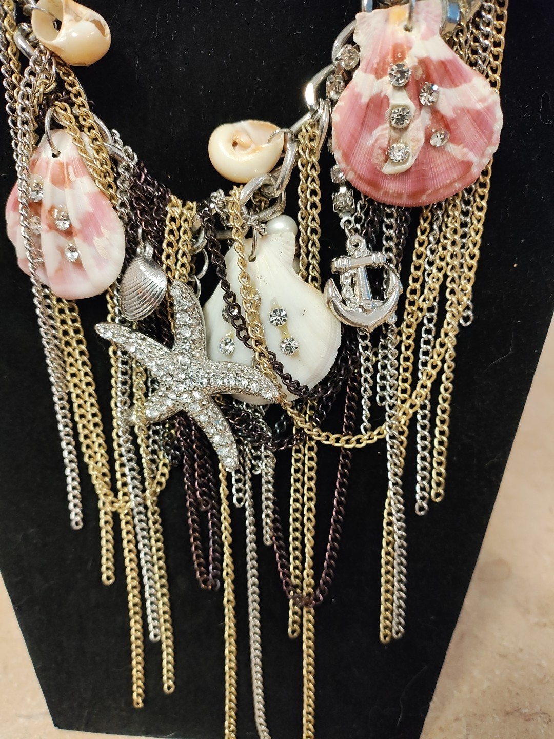 Efm Shell And Drop chains.  Nautical Theme Neckla… - image 4