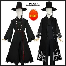 K-Pop Demon Hunters Costume Wig Hat Book Week Boys Idol Jinu Kids Cosplay Hot