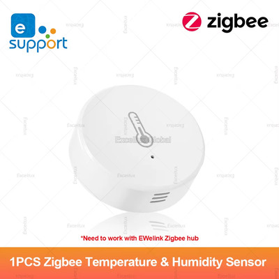 Ewelink Smart Zigbee Temperature Humidity Sensor App Control Indoor Thermometer 