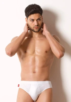 6 SLIP da uomo ragazzo LIABEL s459 in cotone mercerizzato mutanda colorata bianc