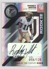 2005 Donruss Elite Rookie Turn of the Century 58/125 Roddy White #178 Auto 1d9