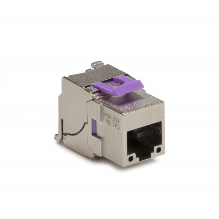 Weltron 7511_25 Keystone Jack Cat6A Shielded Gray