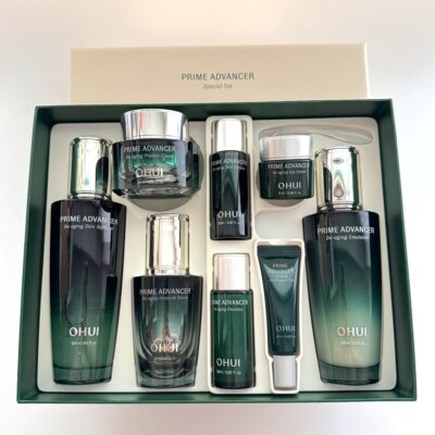 O HUI Prime Advancer De-aging 3pcs Special Set 8 Items Firming Moisture K-Beauty