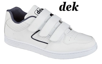 Mens Wide Fitting Trainers White Touch 