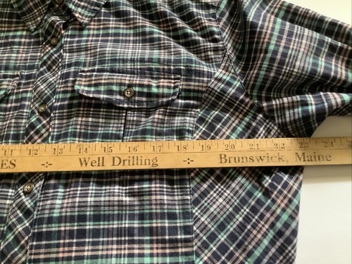 Camisa de franela a cuadros para mujer Cabela talla XL con botones logotipo bordado - Imagen 19 de 20