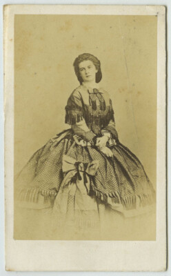 CDV 1860-65 H. Tournier. Maria Sophie, Königin von Neapel und beider Sizilien.