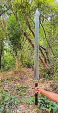Viking Sword Handmade 5160 Spring Steel Double Edge Full Tang Master Sword 38"