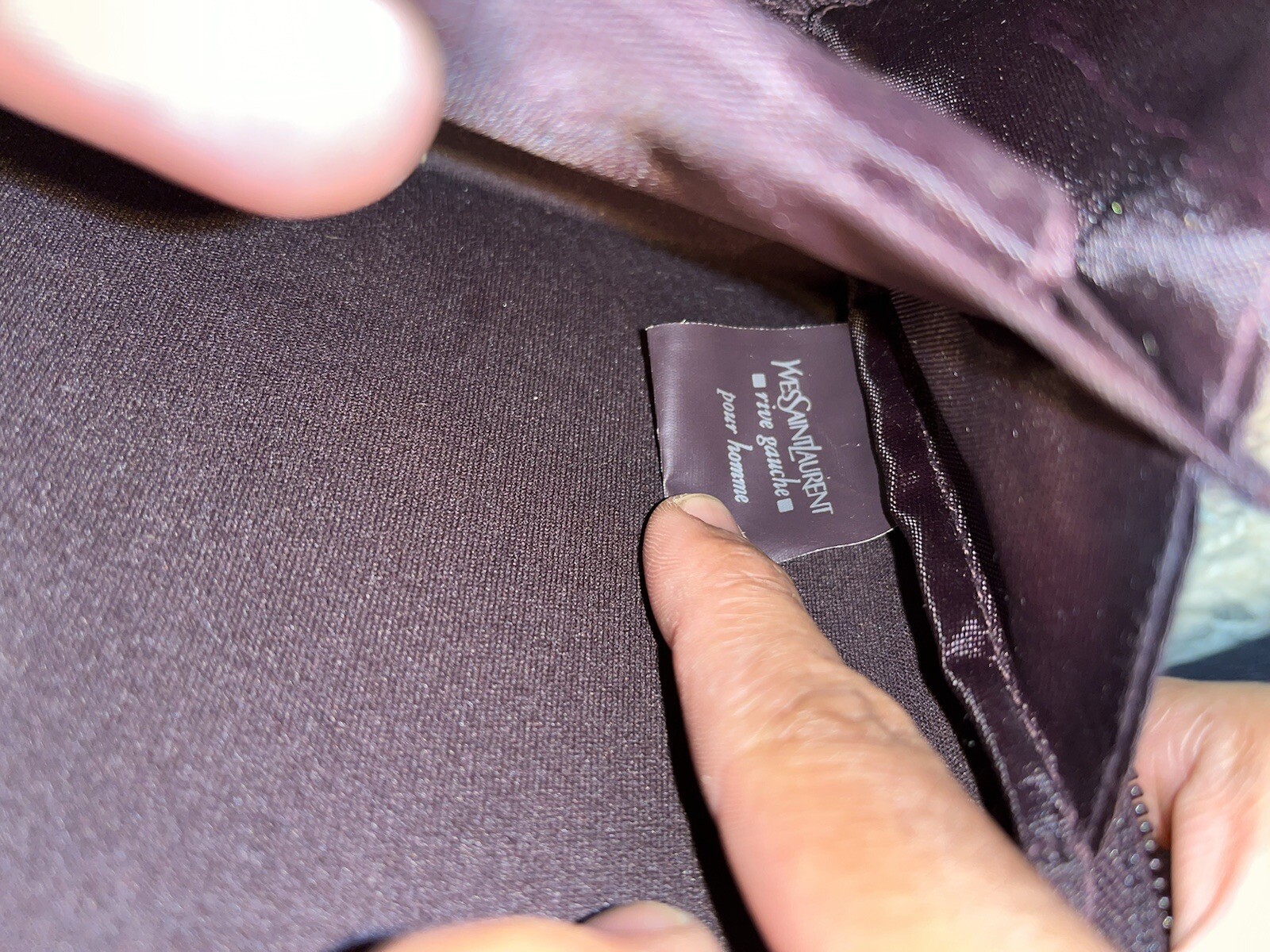 Borsa da viaggio YSL Yves Saint Laurent Rive Gauche articoli da toeletta uomo rasatura