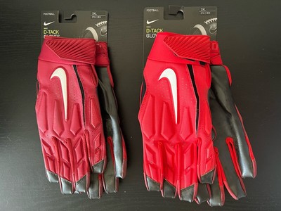 Nike D-Tack 6.0 Lineman Padded Mens Football Gloves Size 3XL Multiple Colors