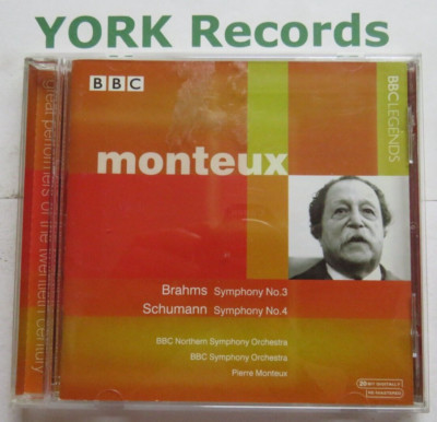 BRAHMS / SCHUMANN - Symphonies MONTEUX BBC Symphony Orchestra - Ex Con CD BBC