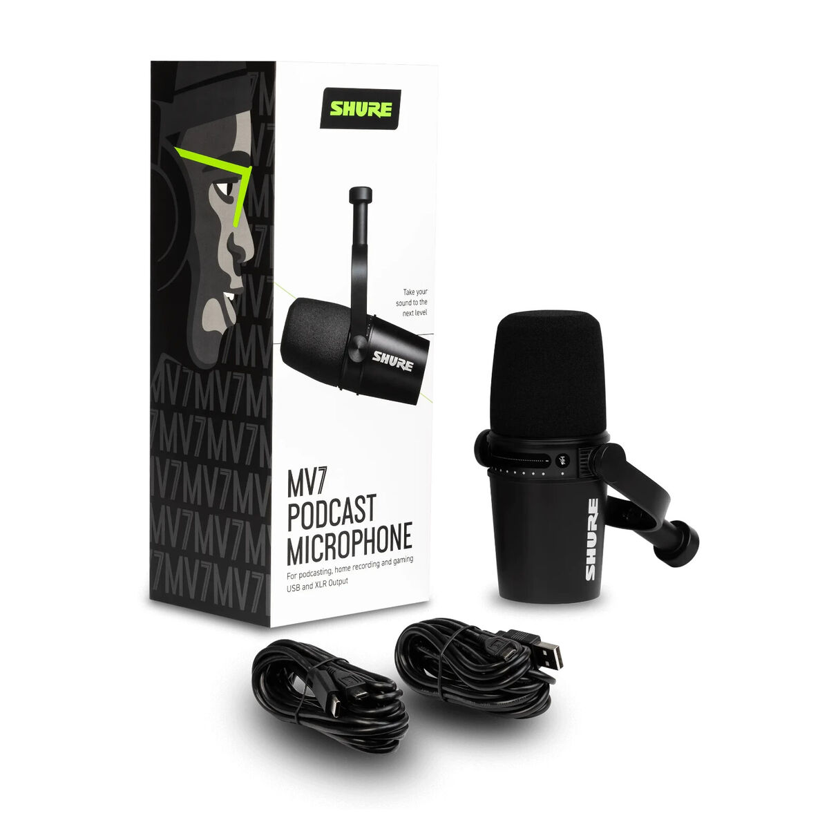 【未開封・新品】SHURE MV7 PODCAST MICROPHONE Shure MV7 Podcast Microphone - Black for sale online | eBay