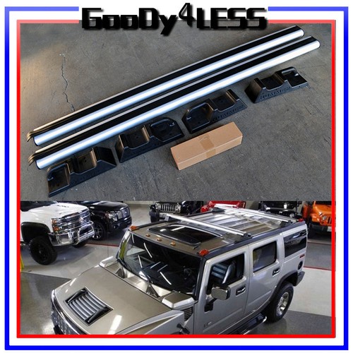 For 0309 Hummer H2 OE Factory Style Roof Rack Cross Bars Set Luggage Carrier eBay