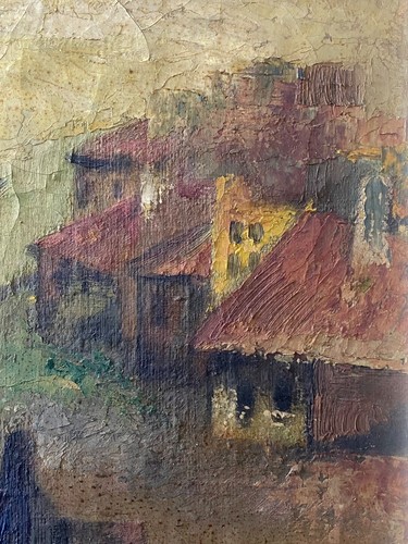 π₯ Antique American WPA Social Realism Nautical Harbor Oil Painting LICHTENSTEIN - Picture 8 of 20