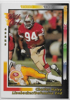 1992 Wild Card #97 Charles Haley San Francisco 49ers HOF James Madison