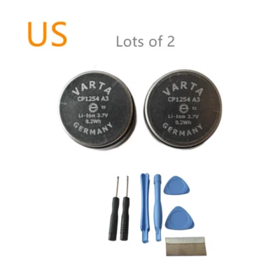 2pcs Varta CP1254 A3 Battery + tools for Jabra Elite 75 ELITE 7/ 85 ELITE 7 Pro