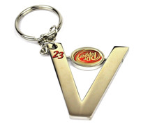 Cool Dr. Pepper USA Metal Keychain Key Chain V Logo "23" Flavors V23