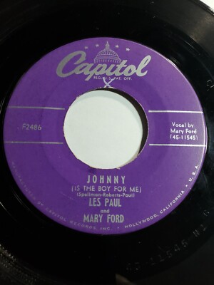LES PAUL / MARY FORD - VAYA CON DIOS / JOHNNY - 7'' VINYL 45 RPM VG F105