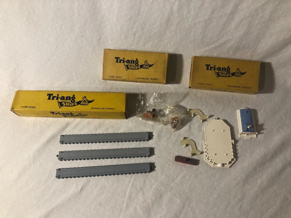 Tri-ang Ships Minic Waterline Modelos Muelles de muelle y puerto Z-37 Foto 4 de 4