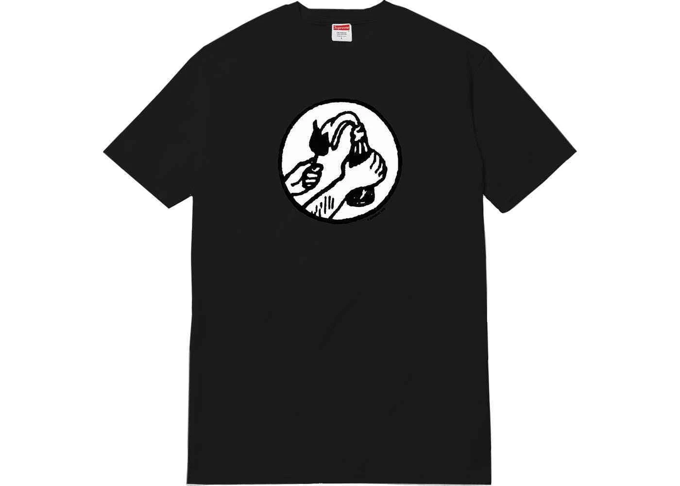 Tee shirt noir Supreme Molotov taille XL avec reçu