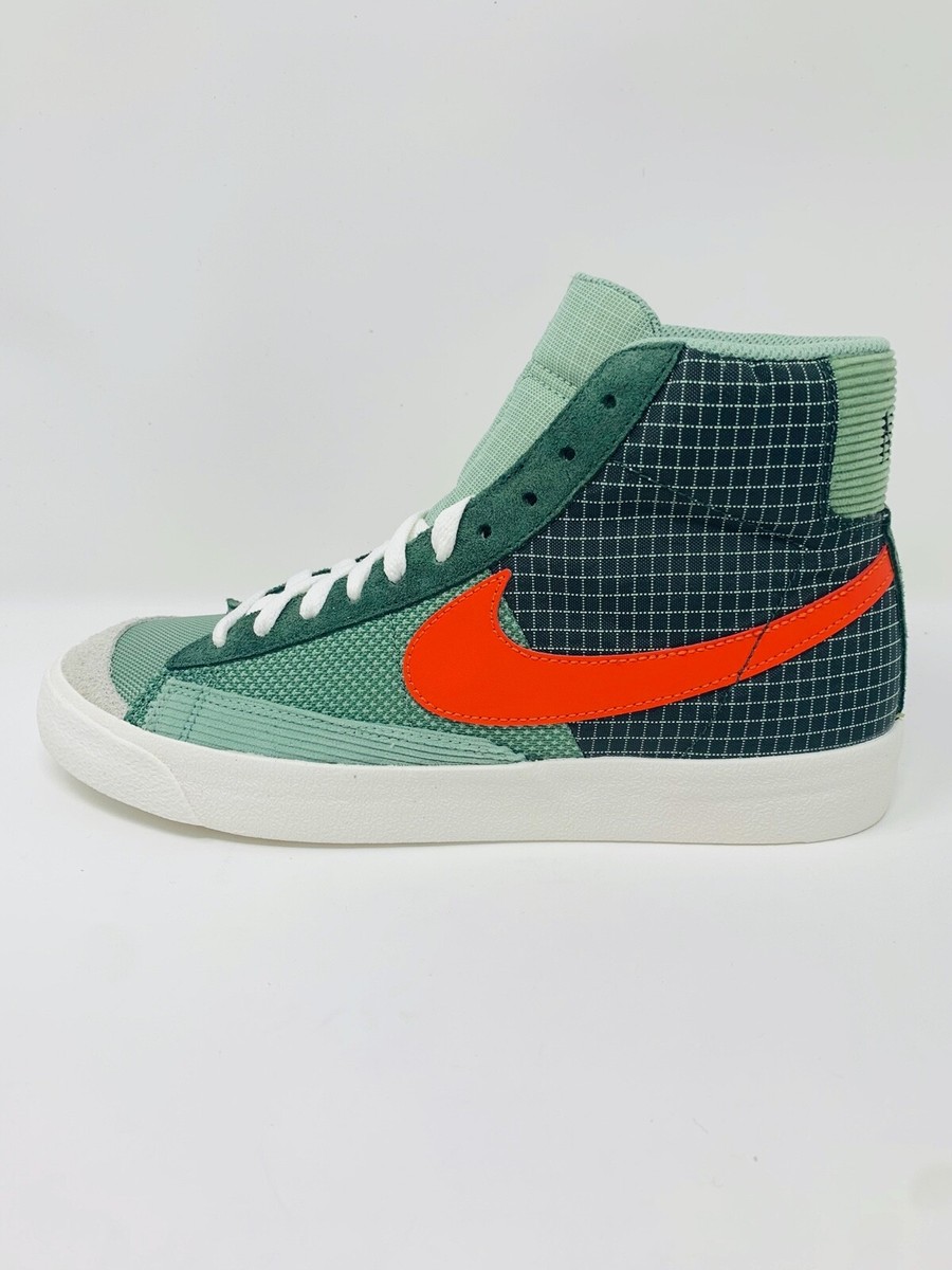 Nike Blazer Mid '77 Patch Mens DD1162-300 Dutch Green Orange Nike Blazer Mid '77 Patch Mens DD1162-300 Dutch Green Orange