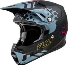 Fly Racing Formula CC Tektonic Helmet (2024) Md Matte Black/Slate/Blue