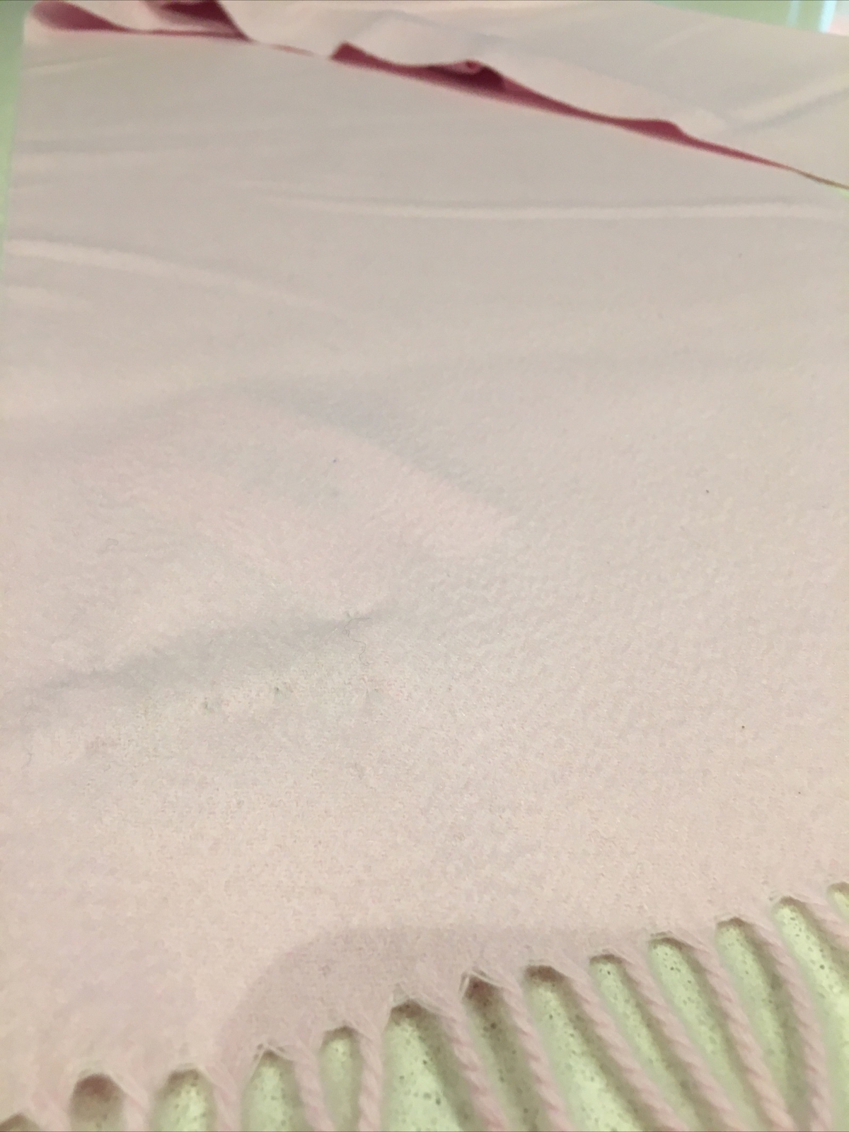 Johnstons of Elgin Cashmere Pink Long Scarf Pale Rose RRP £119 New Soft