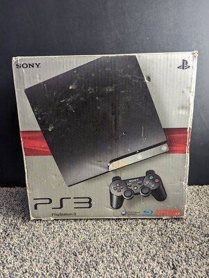 Sony PlayStation 3 PS3 Slim 160GB CECH-3001A Console-Controllers