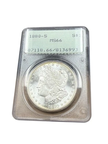 1880-S $1 Morgan Silver Dollar - PCGS MS66