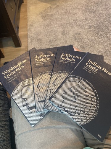 Official Whitman Coin Folders: Quarters, Nickels, Cents