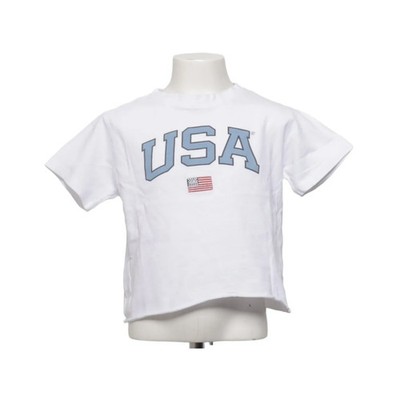 America Today, T-shirt, Größe: 122/128, America Today Jr, Weiß, Baumwolle #vHF