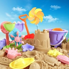Beach Sand Toys for Kids - 31 pcs Sandbox Toy Set for Kids 3-10