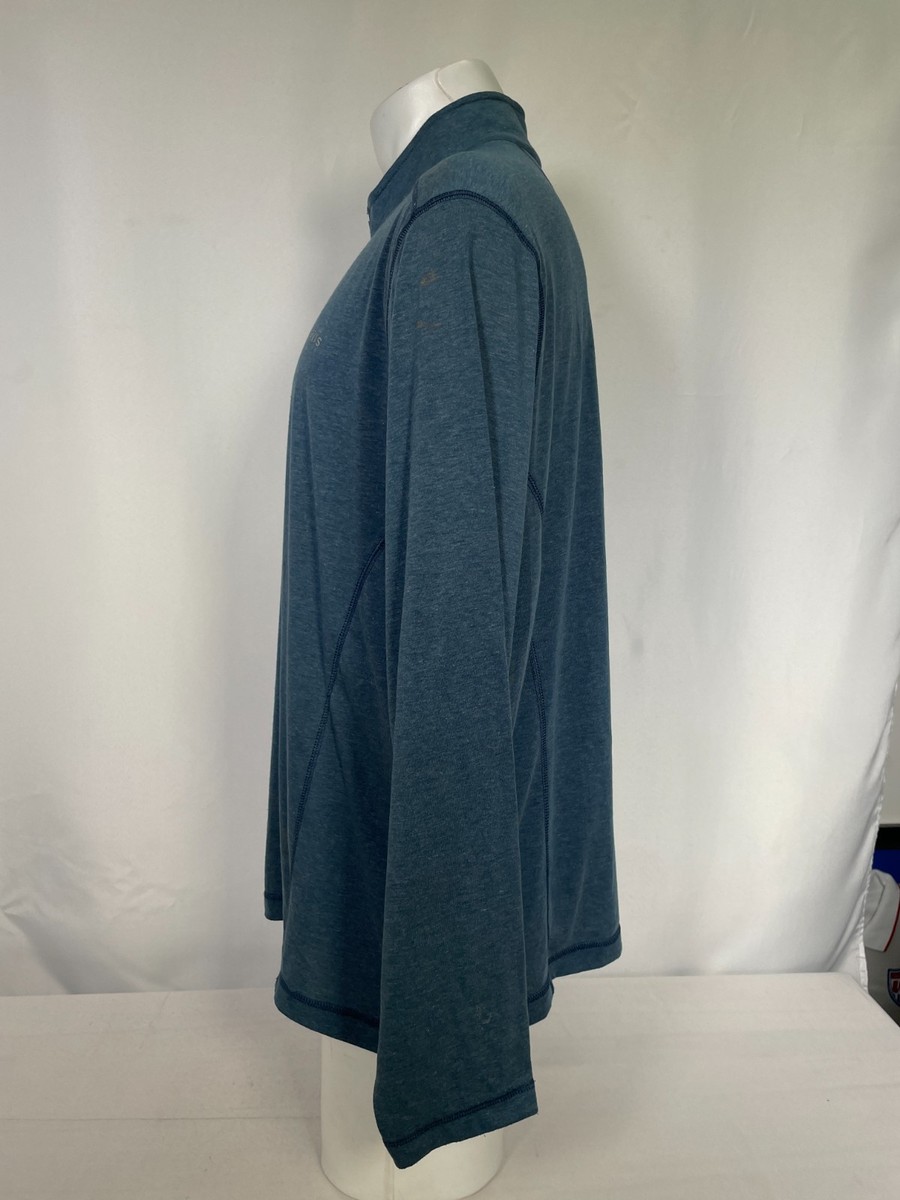 Orvis Sandy Point Long Sleeve Blue Performance 1/4 Zip Sweatshirt Men's XXL View 6