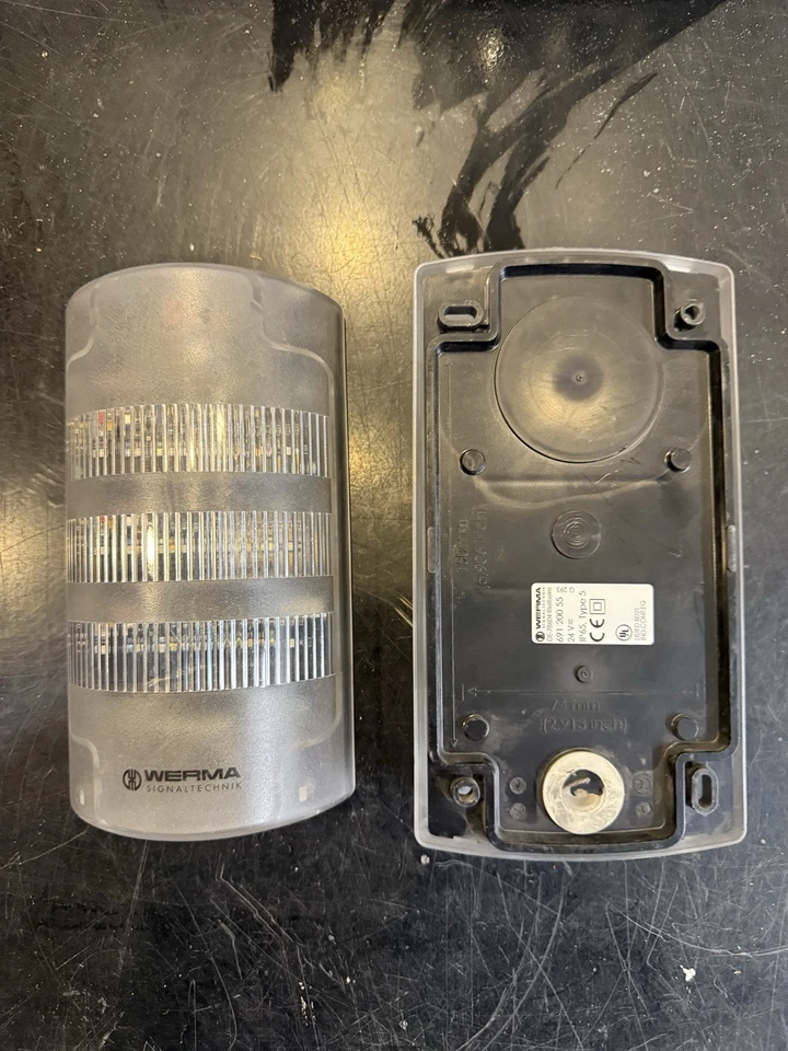 2 - Werma 69120055 Tower Light Assembly Flat Sign 24VAC/DC LED Red Yellow Green - Image 3 of 4