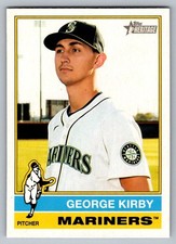 George Kirby 2025 Topps Heritage #190 Seattle Mariners