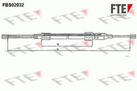FTE Bremsseil Seilzug Feststellbremse 9250040 FüR VW Polo 86C 80 2 Classic Derby