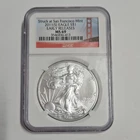 2011 (S) $1 STRUCK AT SAN FRANCISCO SILVER EAGLE NGC MS69 EARLY RELEASES**