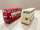 2 Vintage Matchbox Lesney Buses - Daimler Bus No. 74 and Routemaster Bus No. 5
