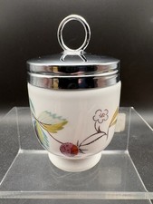 Vintage Royal Worcester Single Egg Coddler Strawberry Fair Pattern