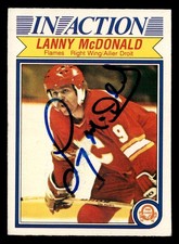 1982-83 O-Pee-Chee Lanny McDonald #52 Autographed Signed Auto Calgary Flames