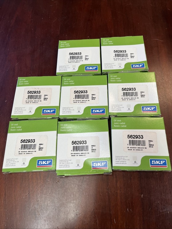8 PCs SKF 562933 NITRILE OIL SEAL, 55 x 68 x 8mm, NIB