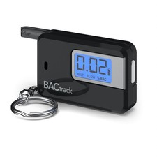 Go Keychain Breathalyzer Black  Ultra-Portable Pocket Keyring Alcohol Test...