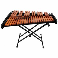 Marimba Portable Mallet Percussion Instrument Compact for Beginners, Students