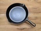 Fully Restored GRISWOLD #8 Cast Iron SKILLET SMALL LOGO ERIE PA Grooved Handle
