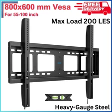 Heavy Duty TV Wall Mount For 55-100 in Large TVs Up To 200 LBS & 800x600 mm Vesa