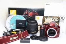Nikon D3200 red AF-S 18-55mm F3.5-5.6 VR D3200LKRD Lens kit 16996