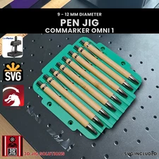 ComMarker Omni 1 Pen Jig | Laser Engraving Template