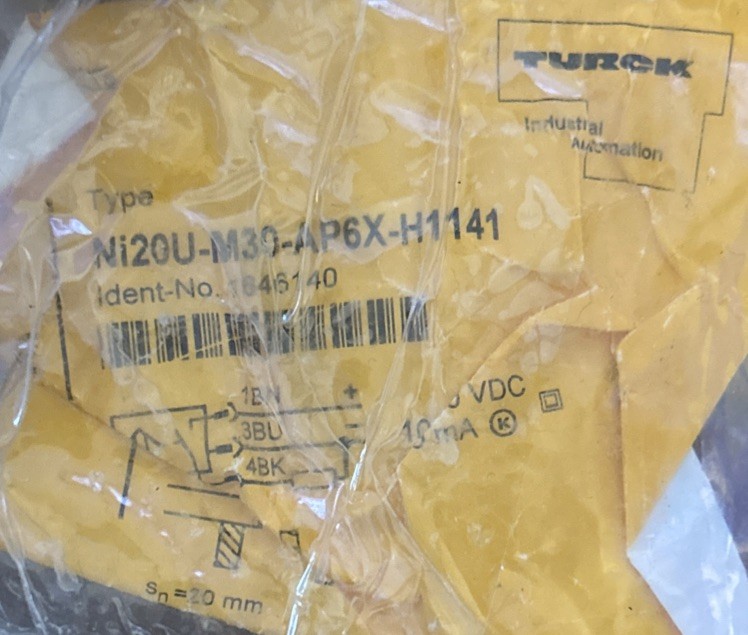TURCK NI20U-M30-AP6X-H1141 Proximity Switch Sensor. NEW! FREE SHIPPING! 4B