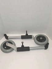 Pair Of Zinger Power Wheelchair Chair Front Right  Left Wheels Assembly