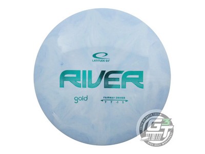 NEW Latitude 64 Gold Burst River 173g Blue Teal Foil Fairway Driver Golf Disc